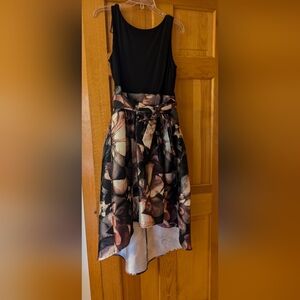SLNY high low floral wrap dress size 14